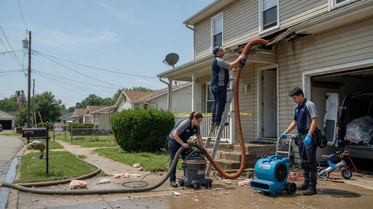 Water Damage Restoration in Farmersville, OH near me